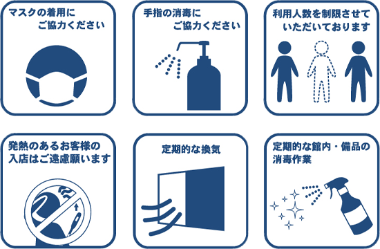 新型コロナウィルス拡大予防対策